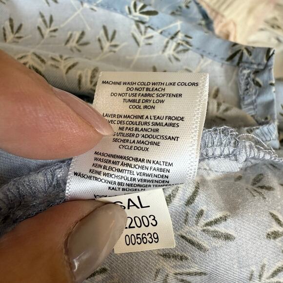 Noble Outfitters Plus size XXL, 2X blue button up top, blouse, shirt casual 4163 - Picture 10 of 11